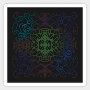 Chinese pattern mandala Magnet